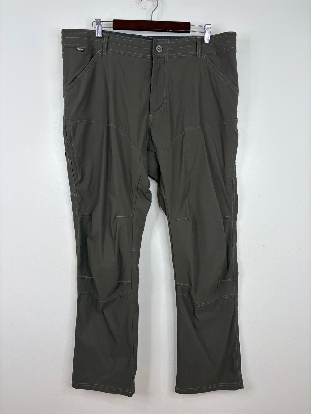 Kuhl Renegade Pants Mens 40 x 32 Brown Light Durable Stretch Straight Leg